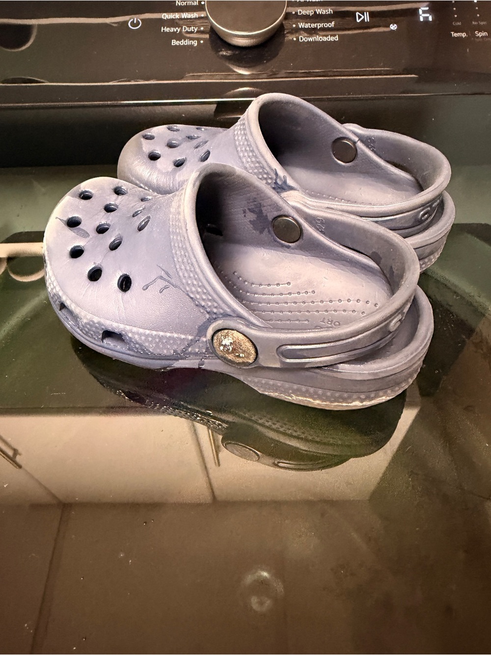 CROCS Kids Blue Classic Clog Sandals C9